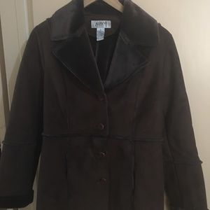 Alfani beautiful brown coat